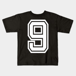 Numbers 9 for a sports team, group, or community Kids T-Shirt